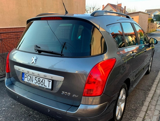 Peugeot 308 cena 21999 przebieg: 177000, rok produkcji 2011 z Gniezno małe 781